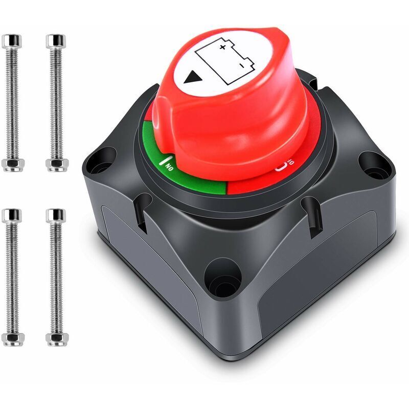 12-48v Batterieschalter Für Boot, Lkw, Traktor Mit Feuerfestem Nylongehäuse (275a Dauerstrom)