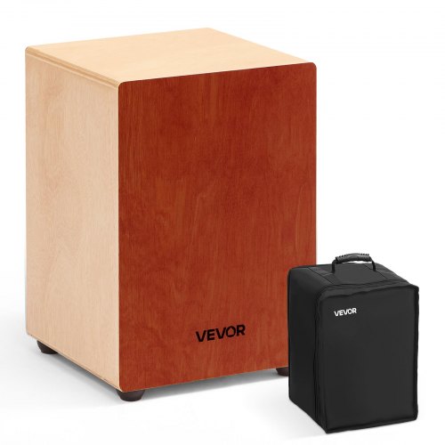 Cajon, Kistentrommel Mit Internen Gitarrensaiten, Leichte Drum-box Aus Holz, Tragbares Trommel-musikinstrument Mit Reisetasche, Abgerundeten Kanten, Für Anfänger & Profis, 305x305x430 Mm