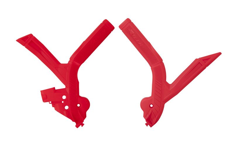 Racetech (rtech) 2025/12 Rahmenschutz (set) Bi-material Super Grip Beta Rr 250 / 300 / 350 / 390 / 430 / 480 '24, Farbe Rot