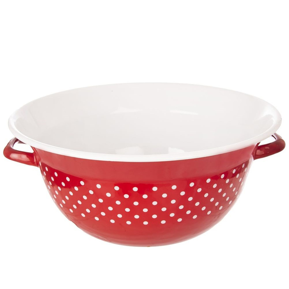 Emaillierte Küchenschüssel Zum Mischen, Kneten Und Für Salatteig, 34 Cm, 9 L