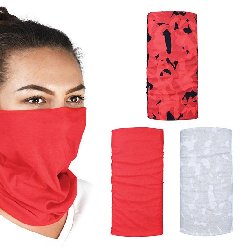 Oxford Multifunktions-windschutzkragen, Comfy Havoc Red, 3er-pack, Camouflage/rot
