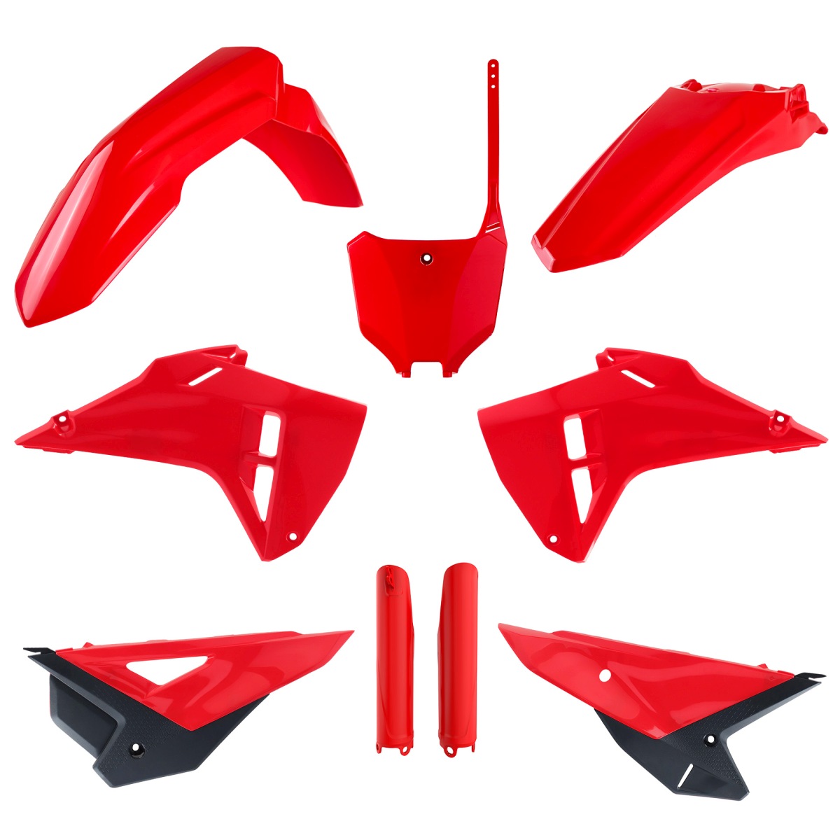 Polisport Crf 250r 450r Verkleidungssatz 22 24 21 Rot Strapazierfähig