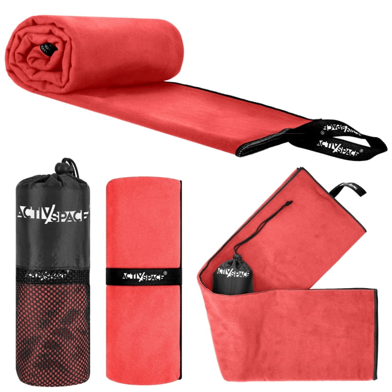 Schnelltrocknendes Mikrofaserhandtuch 180 X 90 Cm Groß – Rot