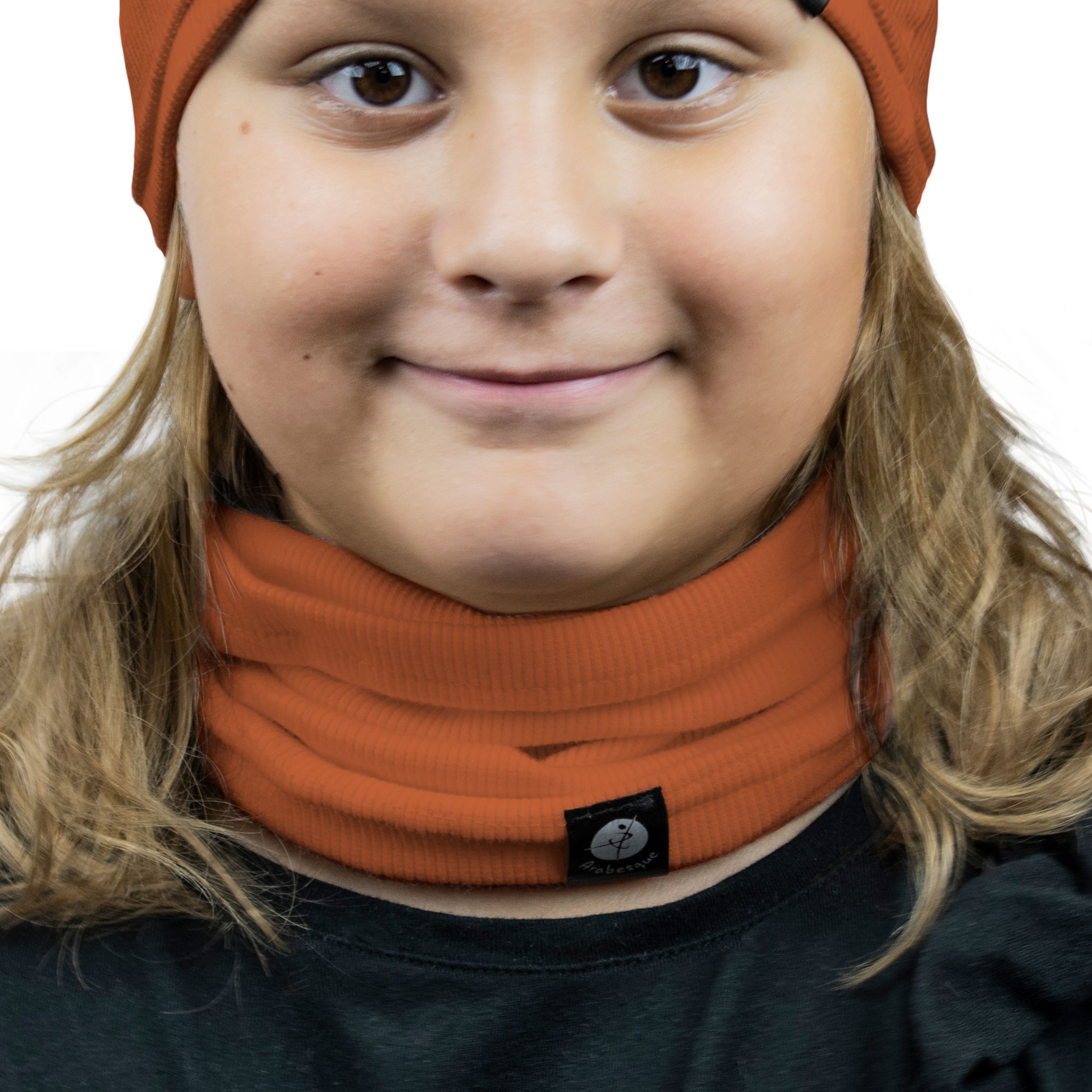 Kinder-schlauchschal, Rot, Baumwollschal 1w M01 Rot 46/52