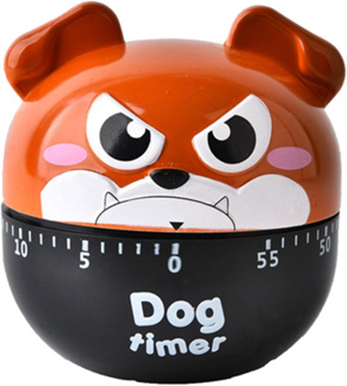 Bulldogtimer Minuteur De Cuisine De 60 Minutes Avec Fonction De Rotation Pour La Cuisson, L'Entraînement Et L'Apprentissage, Rouge