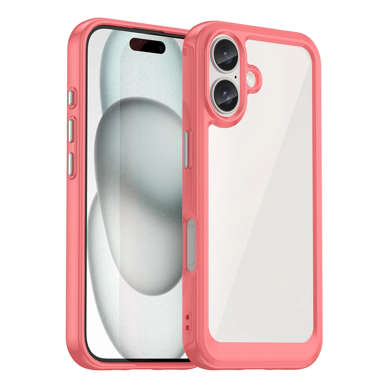 Schutzhülle „outer Space“ Mit Gelrahmen Für Iphone 16 – Rot
