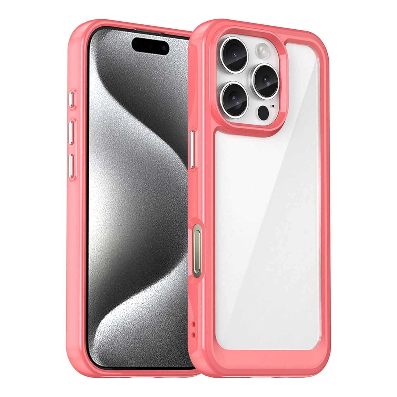 Schutzhülle „outer Space“ Mit Gelrahmen Für Iphone 16 Pro – Rot