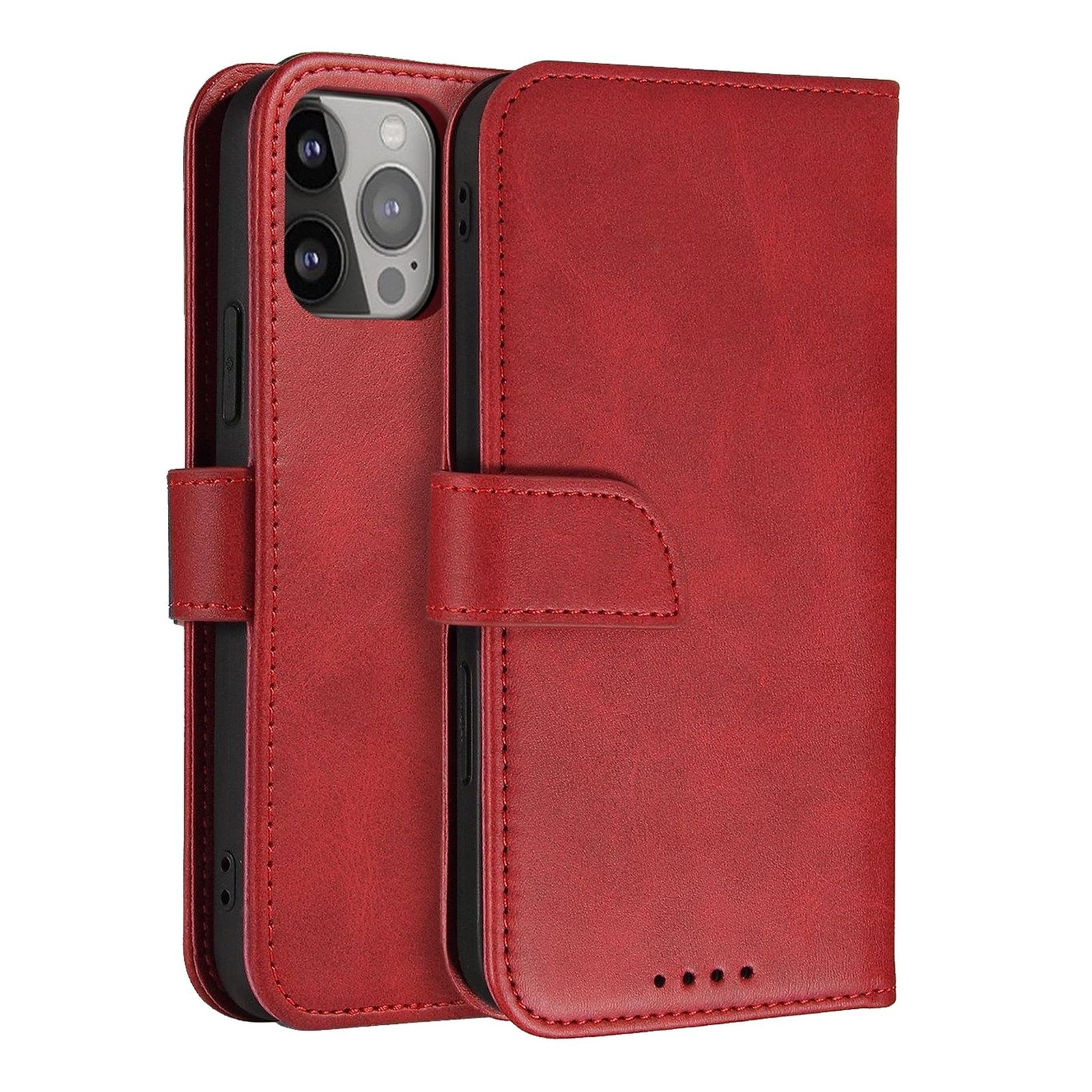 Schutzhülle Mit Klappe Für Samsung Galaxy S25+ Magnet Case – Rot