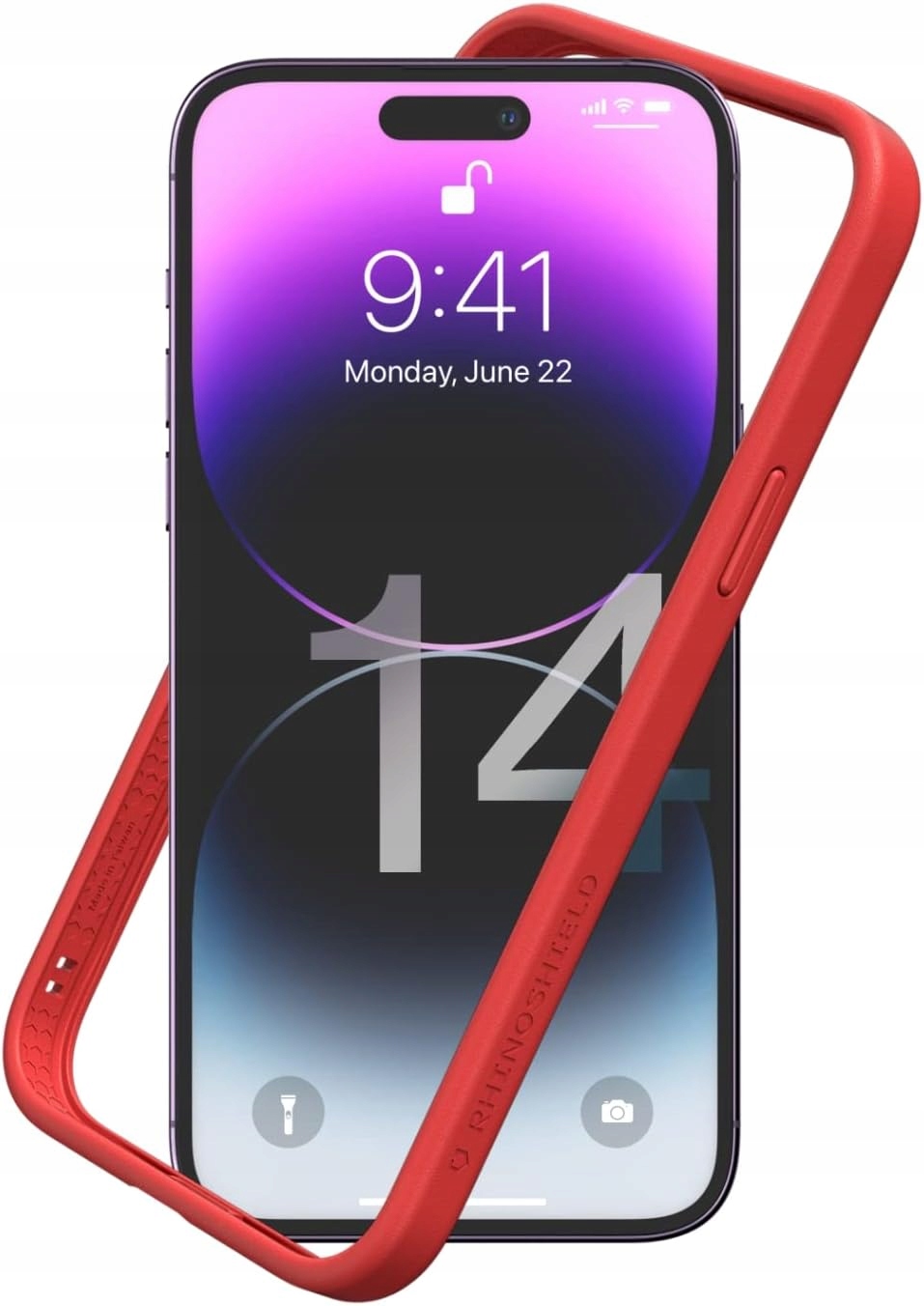 Rhinoshield Bumper Iphone 13 Pro Max 6,7" Rot Slim Fit Bumper