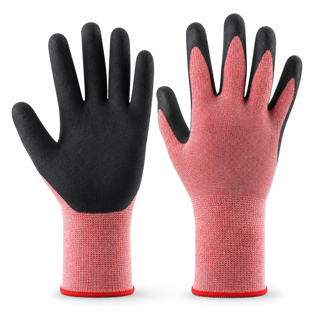 Rutschfeste Arbeitsschutzhandschuhe Aus Latexschaum Für Arbeiten Und Handhabung