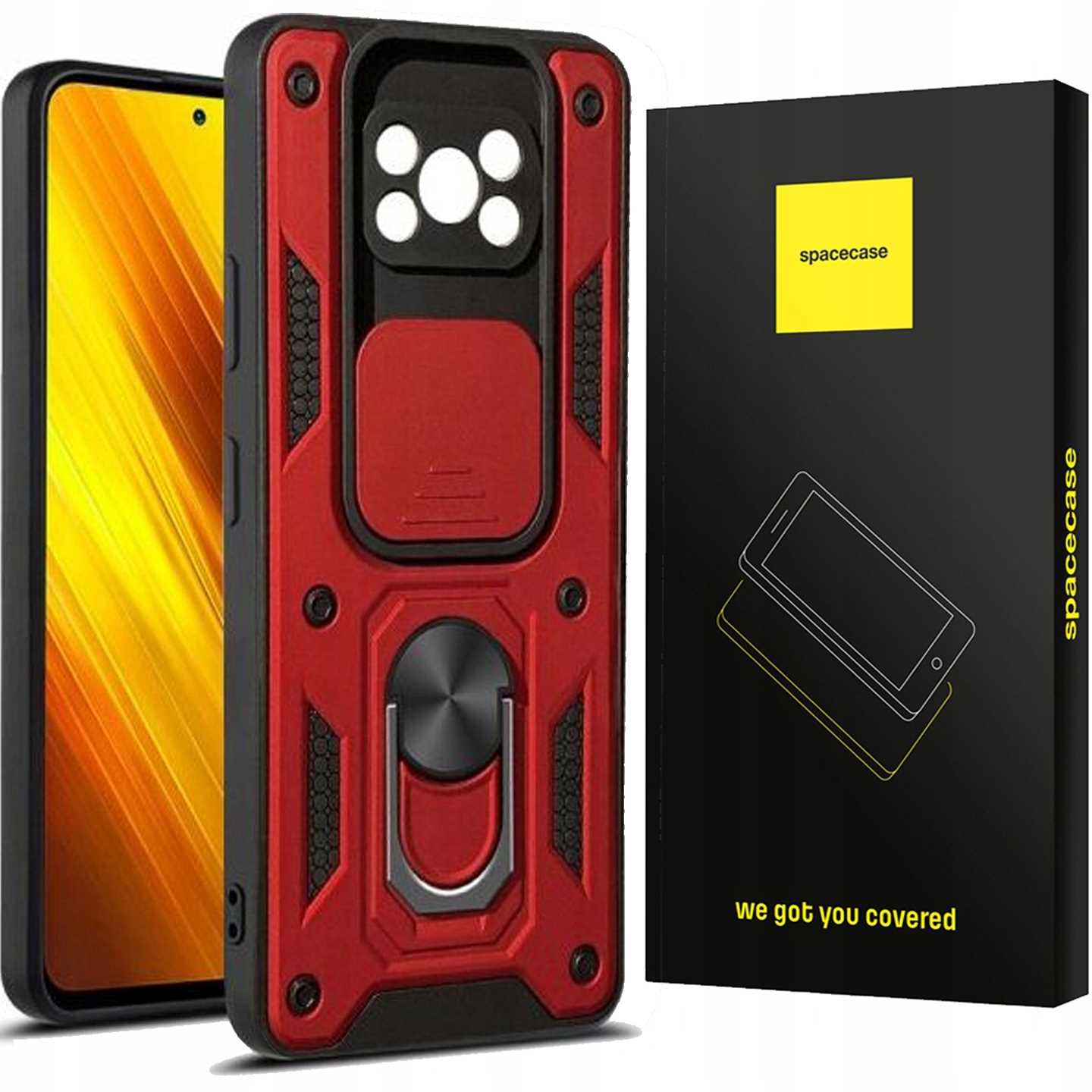 Spacecase Camring Poco X3 Pro Rot