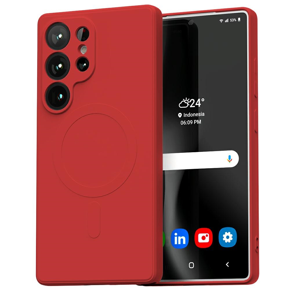 Samsung Galaxy S25 Ultra Mercury Magsafe Hülle Rot