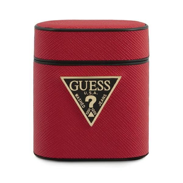 Guess Saffiano Red Airpods 1 Hülle