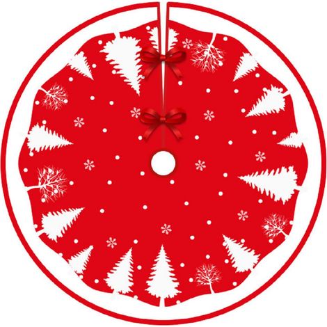 90 Cm Weihnachtsbaumdecke, Weihnachtsbaumrock, Runde Weihnachtsbaum-unterlage, Weihnachtsbaummatte Für Weihnachtsdekorationen