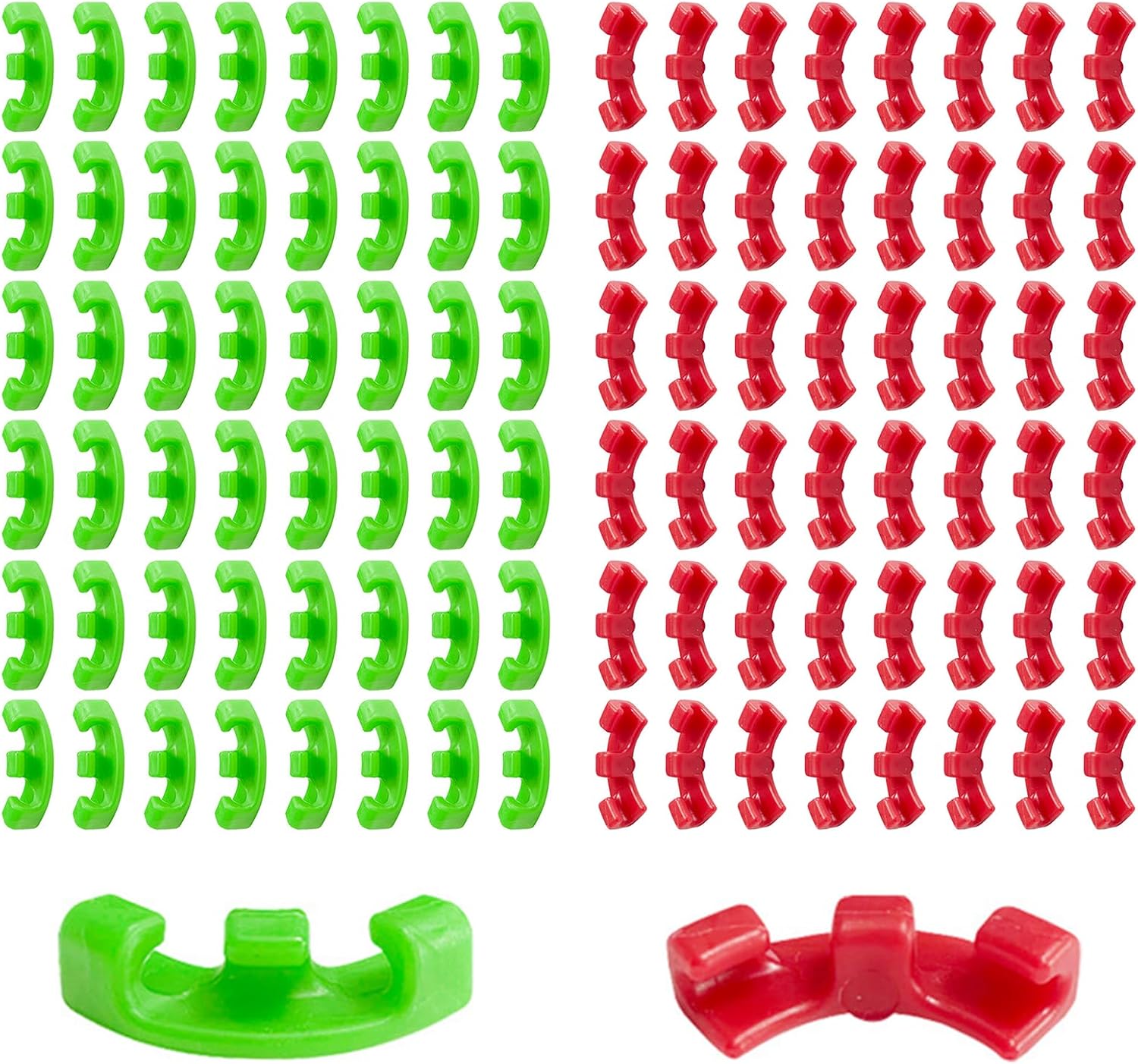 120 Pièces De Pinces À Branches De Plantes, Pinces À Plier Les Plantes À 90 Degrés En Plastique, Pinces De Soutien Pour Fixer Les Plantes (rouge Et Vert)