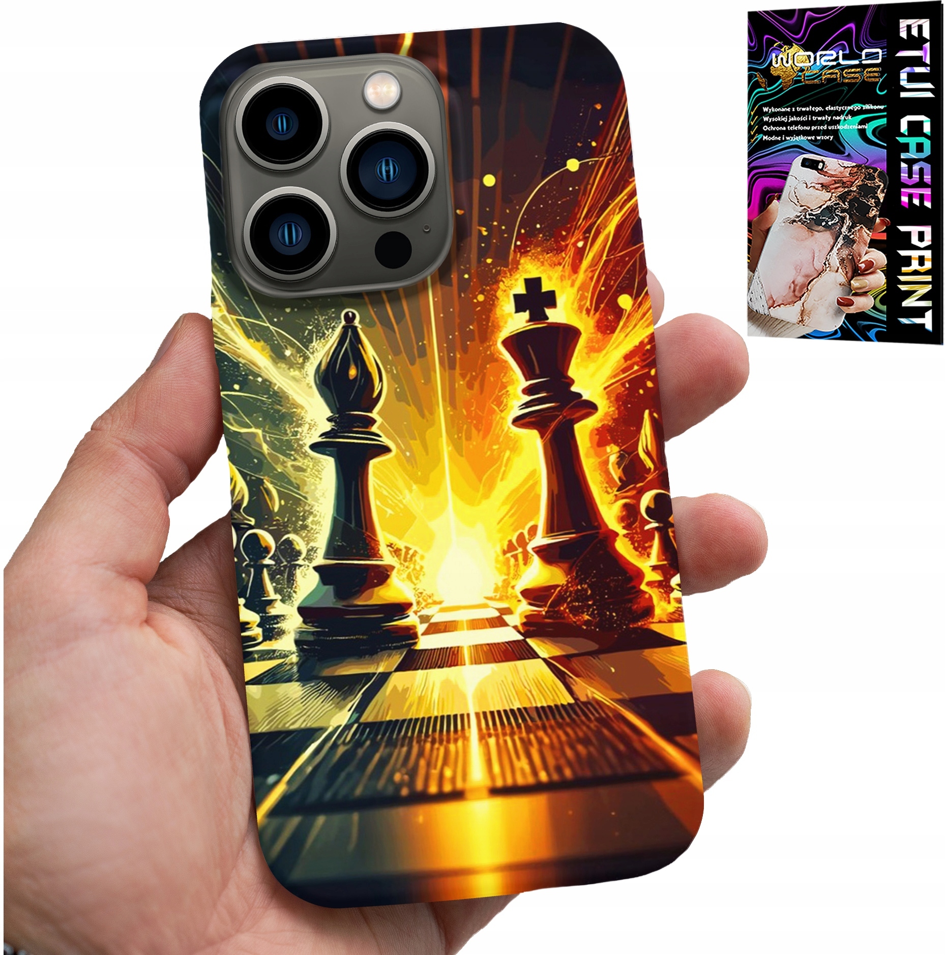Hülle Für Iphone 15 Pro Max – Schachbrettmotiv, Für Schachspieler-bauer