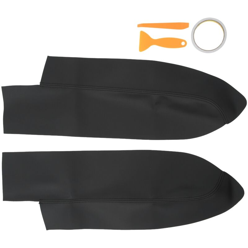 Türverkleidungs-armlehnenbezug Aus Mikrofaserleder Für Crv 2007–2011, Kompatibles Auto-innenausstattungszubehör, Rt M-karte Inklusive (schwarz)