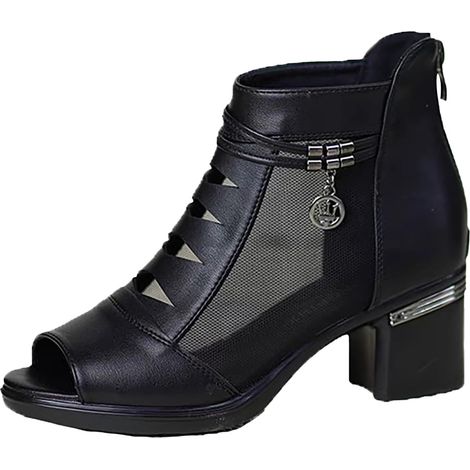 Mesh-stiefel Für Damen – Atmungsaktive Schuhe – Unisex-freizeitschuhe – Leichte Arbeitsschuhe – Sportliche Und Atmungsaktive Arbeitssneaker – Flache Sandalen Für Damen