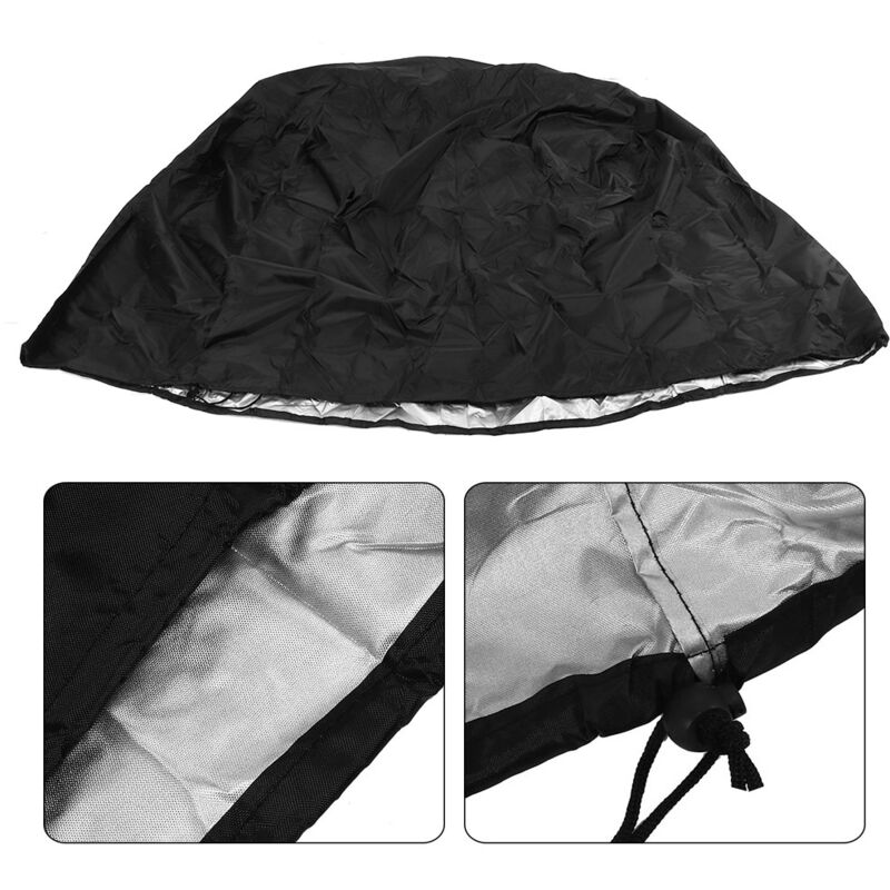 Wasser- Und Staubdichte Schneefräsenabdeckung Für Den Außenbereich, Schneefräsenschutz, Schwarz, 109 X 81 X 89/127 Cm