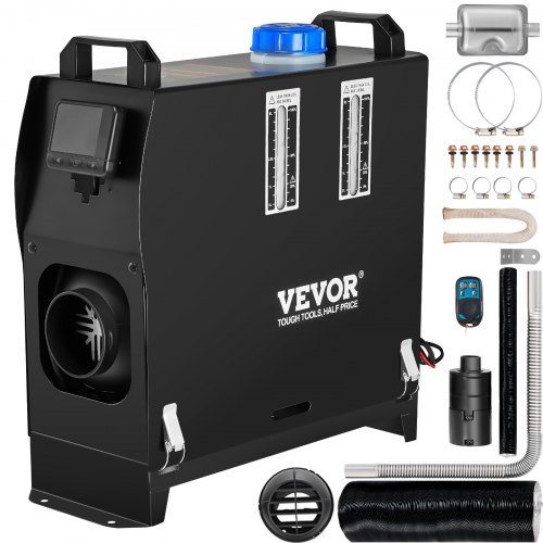 12v 5-8kw Standheizung Diesel Auto Kraftstoff, Diesel Standheizung Luftheizung Air Diesel, Luft Dieselheizung Für Auto Rv Lkw Wohnmobil Bus Mit Fernbedienung Schwarz Lcd Schalter & 1 Luftauslass