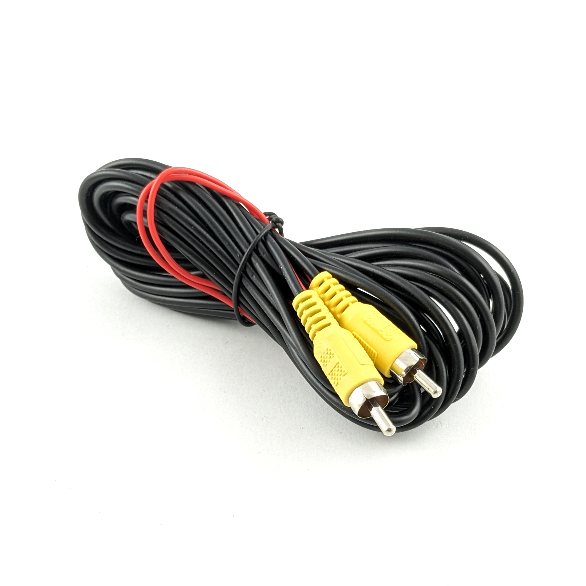 2-in-1-rückfahrkamerakabel, Video- Und Stromanschluss, Cinch-kabel, 5 M, 2x Stecker