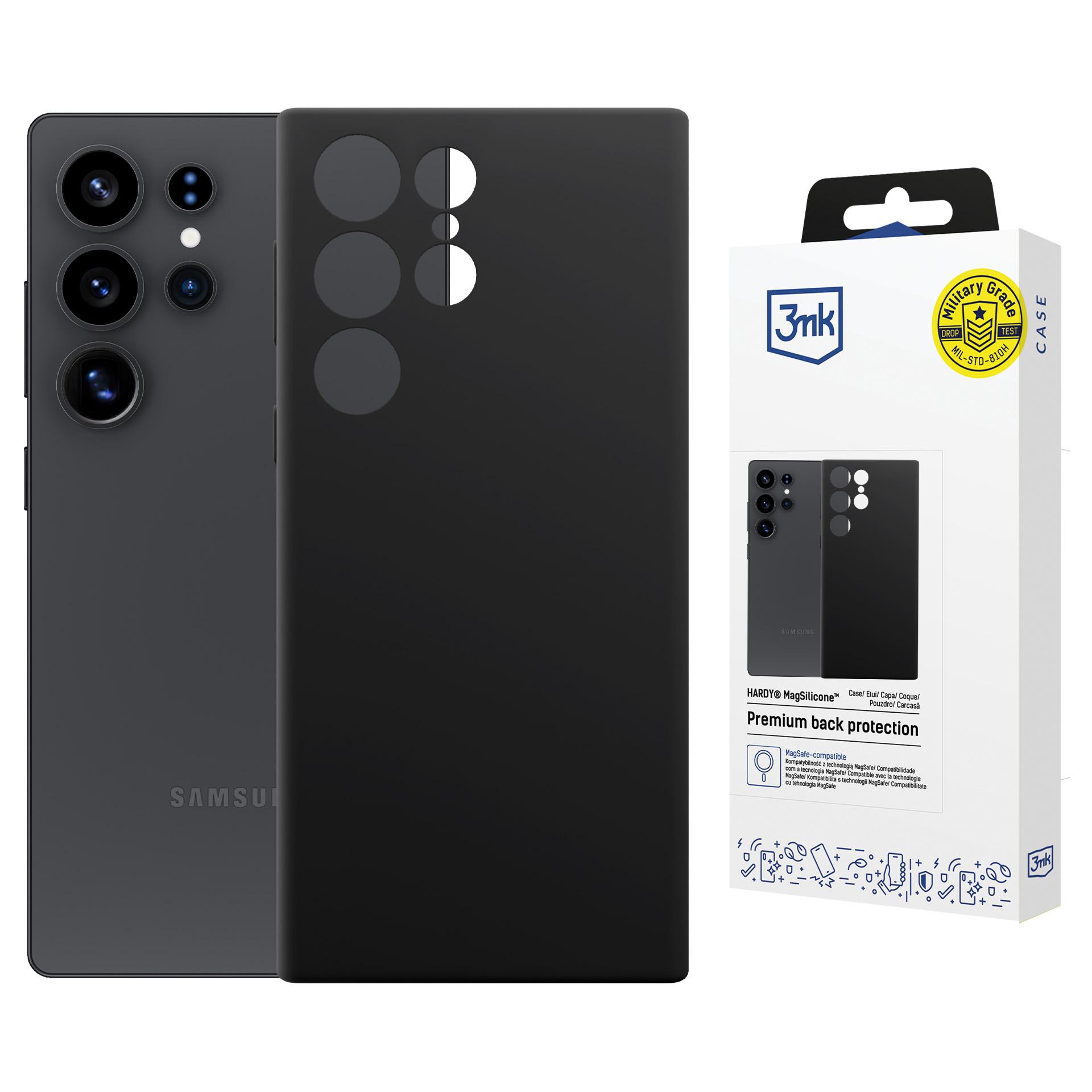 Samsung Galaxy S24 Ultra - 3mk Hardy Magsilicone Schwarz