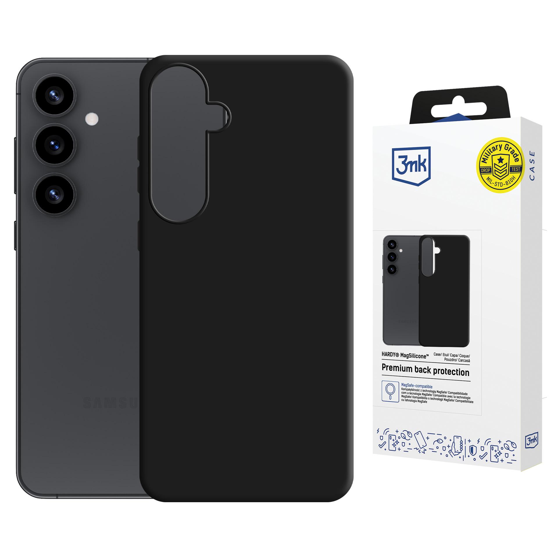Samsung Galaxy S25+ - 3mk Hardy Magsilicone Schwarz