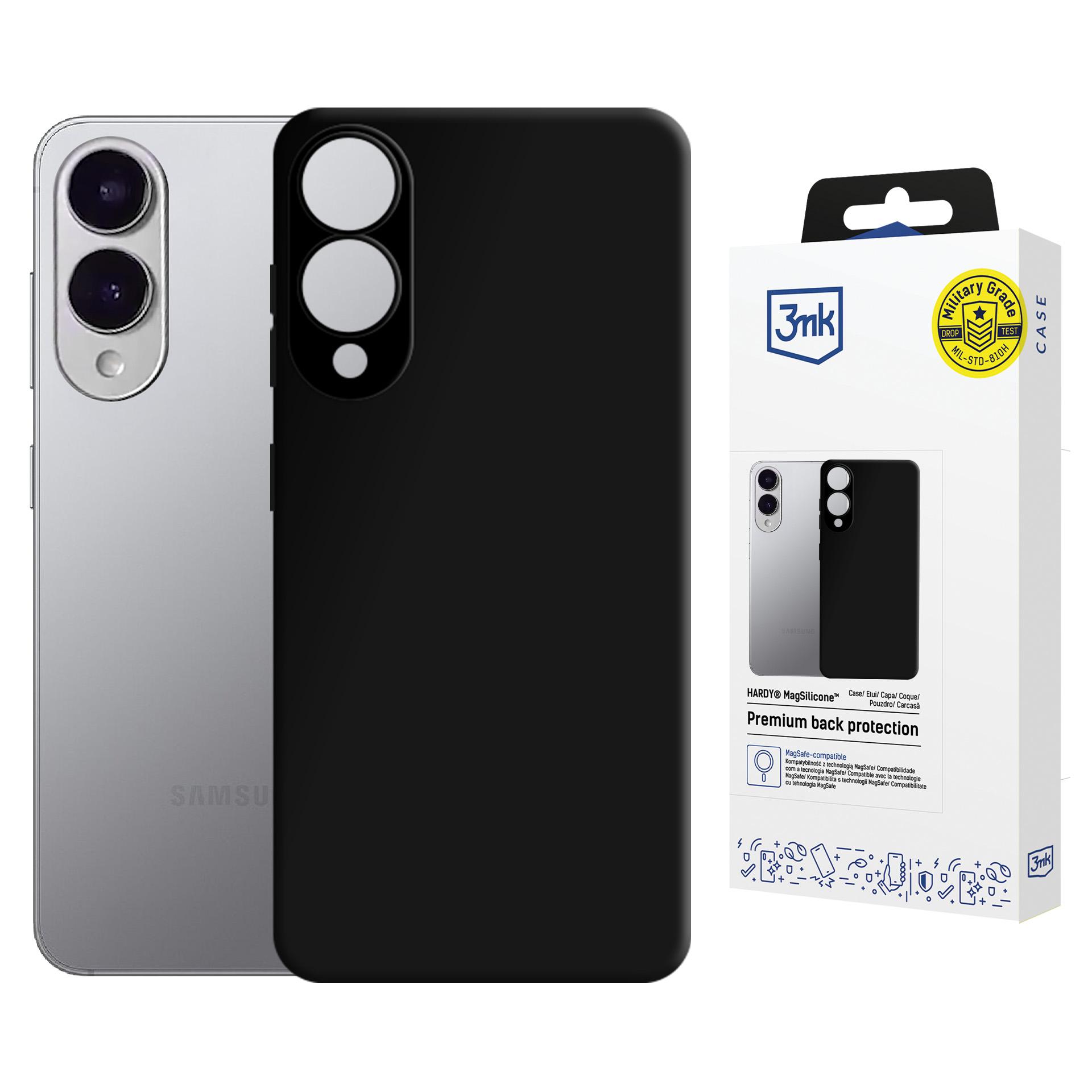 Samsung Galaxy S25 Edge - 3mk Hardy Magsilicone Schwarz