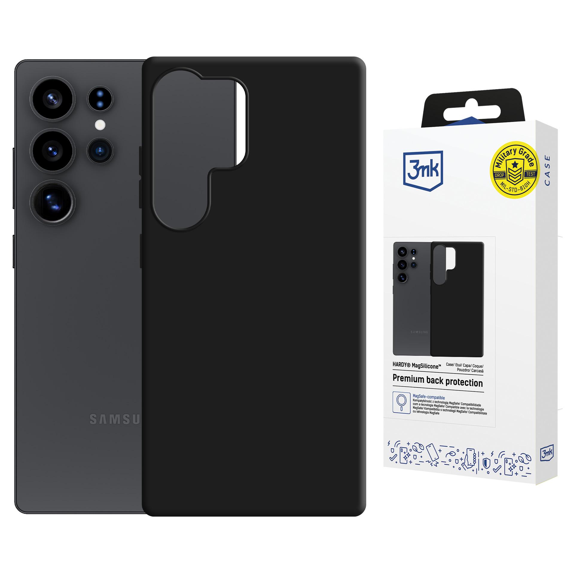 Samsung Galaxy S25 Ultra - 3mk Hardy Magsilicone Schwarz