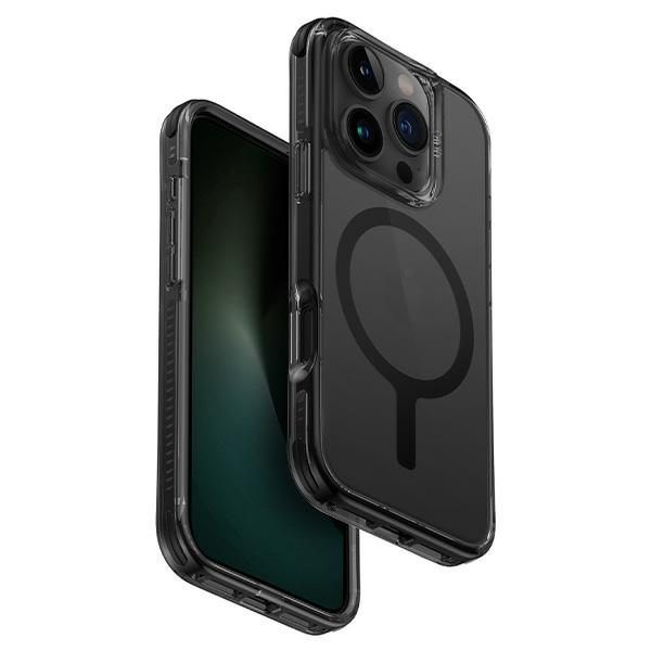 Uniq Combat Iphone 16 Pro Max 6,9" Hülle Mit Magclick-ladefunktion, Schwarz/carbon-schwarz