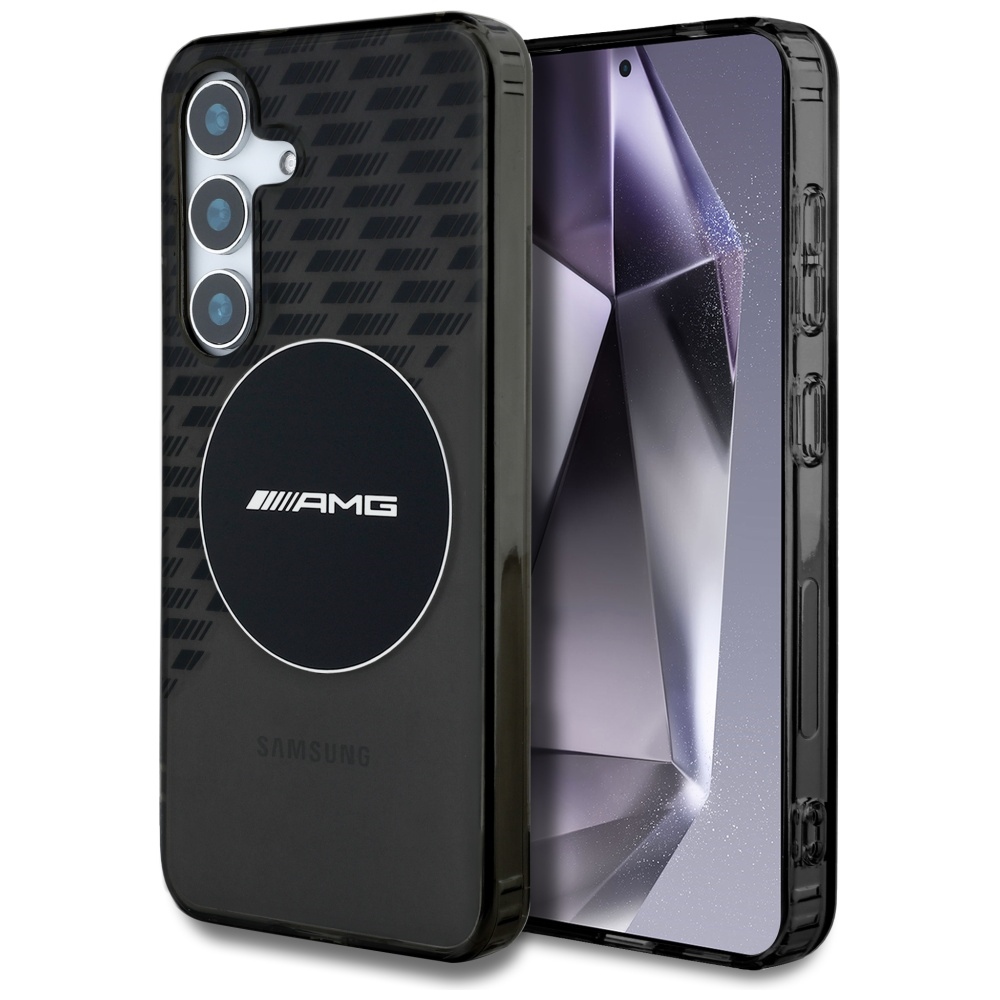 Amg Transparent Rhombs Magsafe Hülle Für Samsung Galaxy S25 Schwarz