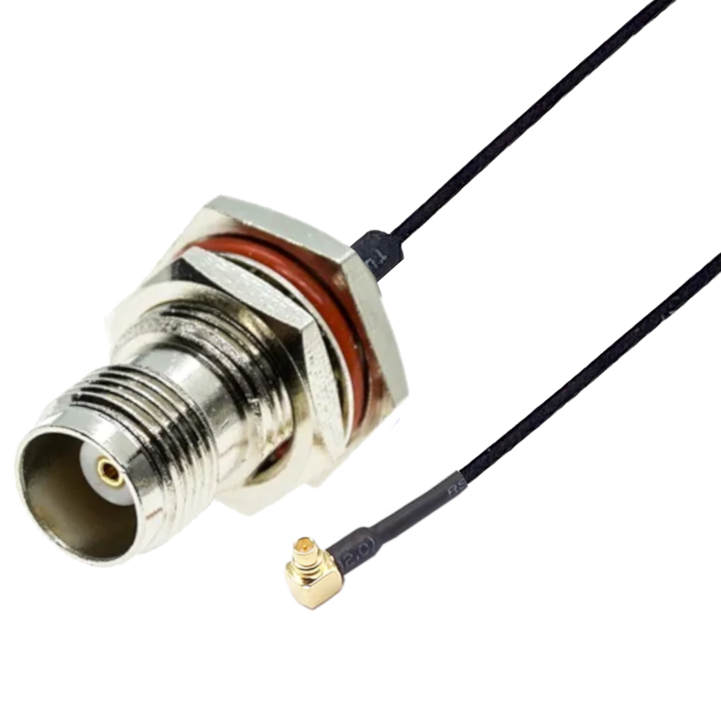 Pigtail Mmcx-stecker Ra / Tnc-buchse Bh 1,37 10 Cm