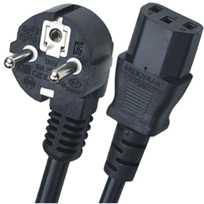 Cee-netzkabel, 3-poliges Netzkabel Für Laptop, Pc-monitore, Scanner, Fernseher, Drucker