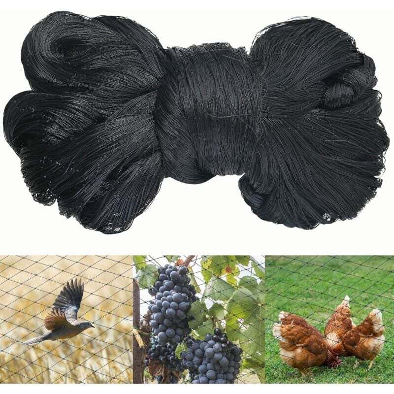Vogelschutznetz, Nylonnetz Für Obstpflanzen, Vogelschutznetz, Schutznetz, 5 M X 30 M, Schwarz