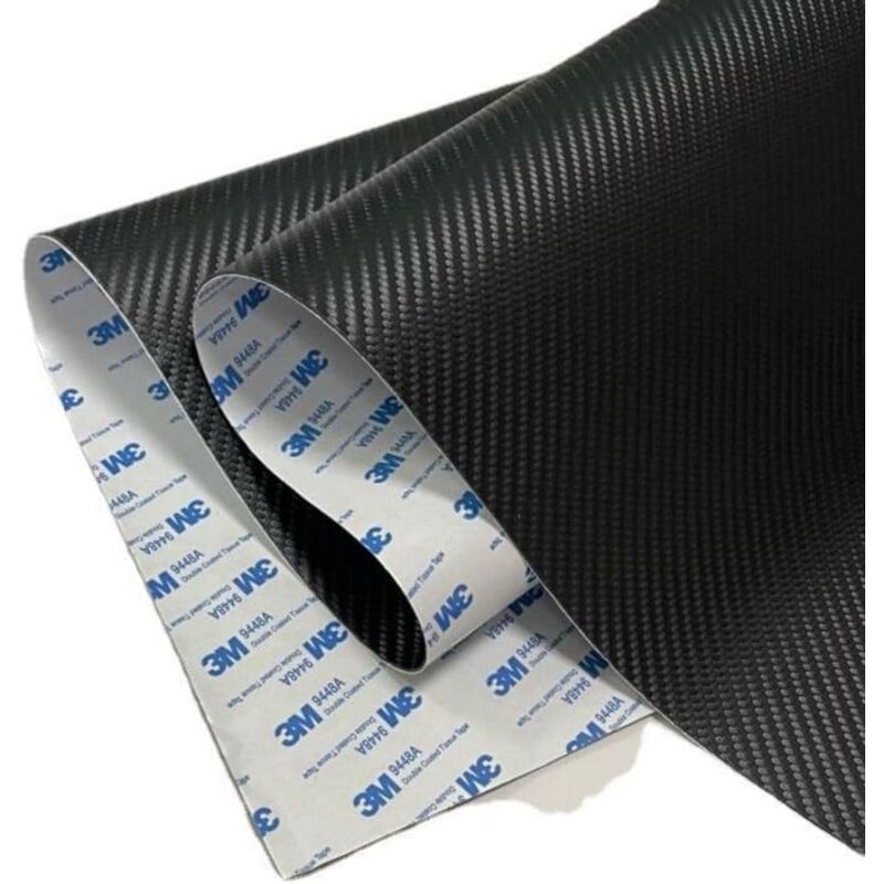 Kunstleder-aufkleber, Leder-reparaturflicken, Selbstklebend Mit 3m-kleber, Carbonfaser-leder-flicken Zur Renovierung Und Reparatur Des Fahrzeuginnenraums (schwarz, Größe: 20 X 120 Cm/8 X 47)