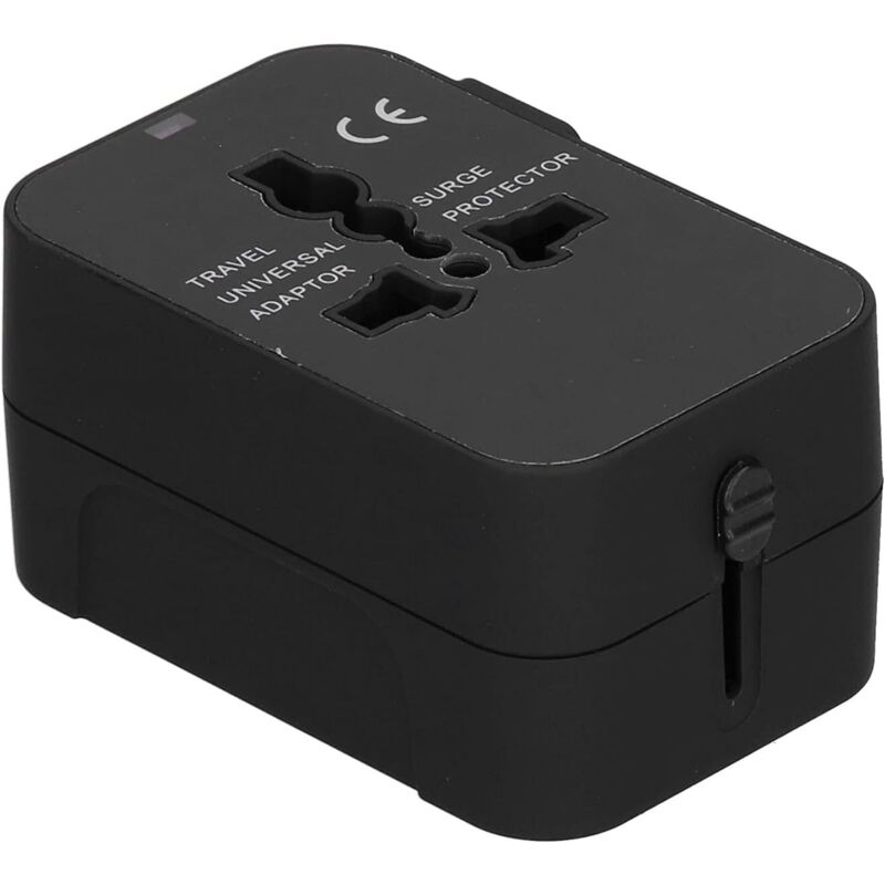 Usb-reiseadapter, Intelligenter Tragbarer Stromwandler Mit Ladefunktion Für Haushalts-reisestecker (schwarz)