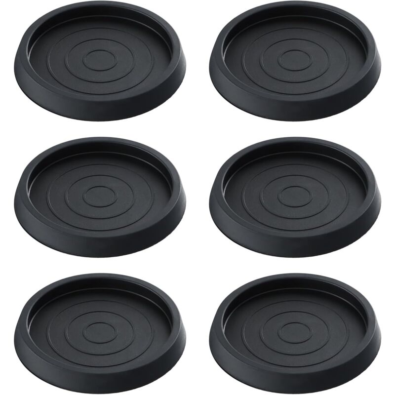 6 Stück Rutschfeste Möbelgleiter, Rutschfeste Gummipads, Runde Stuhlgleiter Zum Schutz Des Bodens, Möbelgleiter Für Tische, Stühle, Sofas – Schwarz