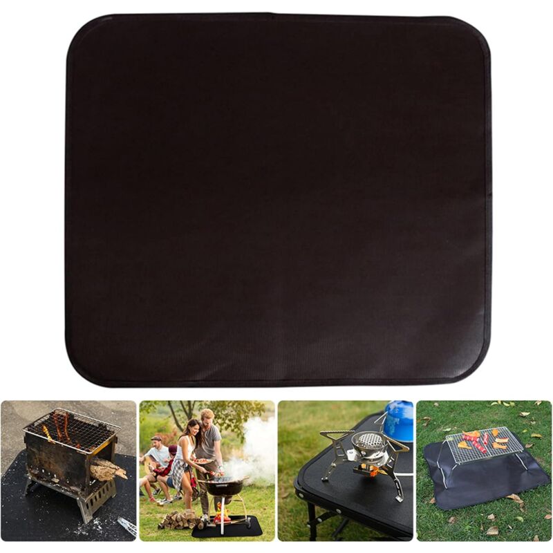 80 X 75 Cm Kaminmatte, Bodenschutzmatte, Feuerstellenschutz, Hitzebeständiger Bodenschutz, Für Garten, Terrasse Und Grill Im Freien