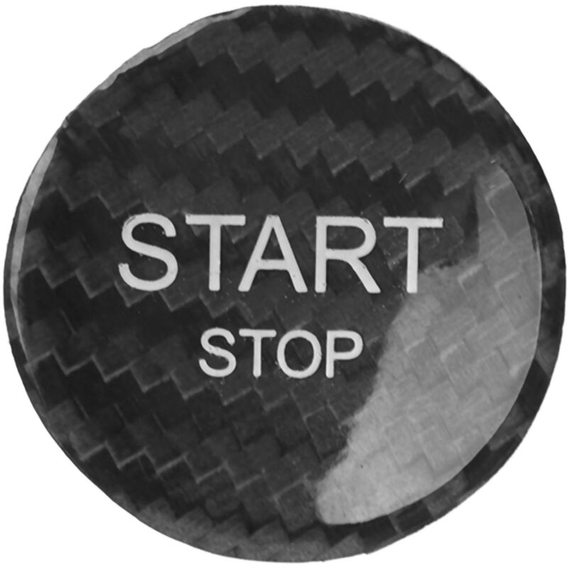 Abdeckung Für Den Motorstart-stopp-knopf, Ersatzaufkleber Aus Kohlefaser Für Den Zündstartschalter Von Peugeot 408, 308s Und 508, Schwarz