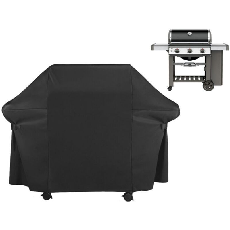 Grillabdeckung, Grillschutzplane, 152 X 76 X 122 Cm, 420d Oxford-gewebe, Uv-beständig, Wasserdicht, Feuchtigkeitsbeständig, Wasserdicht, Für Weber-grills.