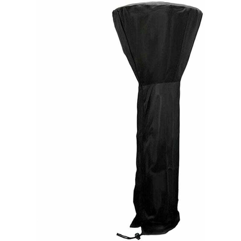 (226 X 85 X 48 Cm, Schwarz) Wasserdichte 210d-terrassenheizer-abdeckung, Schutzplane Für Heizstrahler