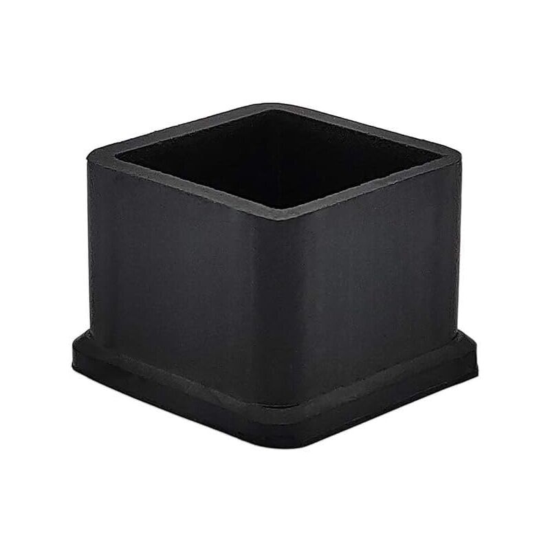 2,5 X 2,5 Cm (1 Zoll X 1 Zoll) 16er-pack Dicke Quadratische Schwarze Gummi-stuhl- Und Tischbeinschutzkappen