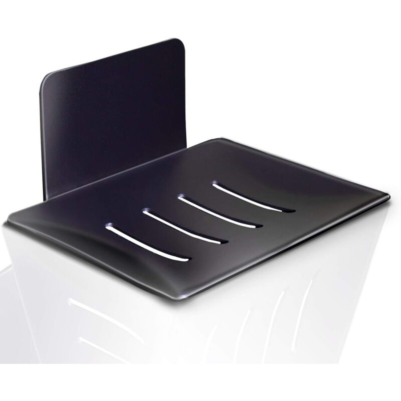 Wandmontierte Seifenschale, Selbstklebender Duschseifenhalter Aus Edelstahl, Seifenbox Für Bad Und Küche, Zur Aufbewahrung Von Seife, Schwamm Und Bürste (schwarz)