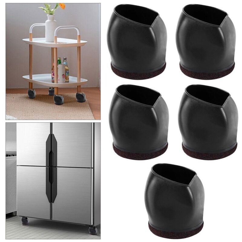 5-teiliges Set Mit Rollenhaltern, Gleitkappen Für Stuhlbeine, Schutzhüllen Für Tisch- Und Stuhlbeine, Rollenschutz
