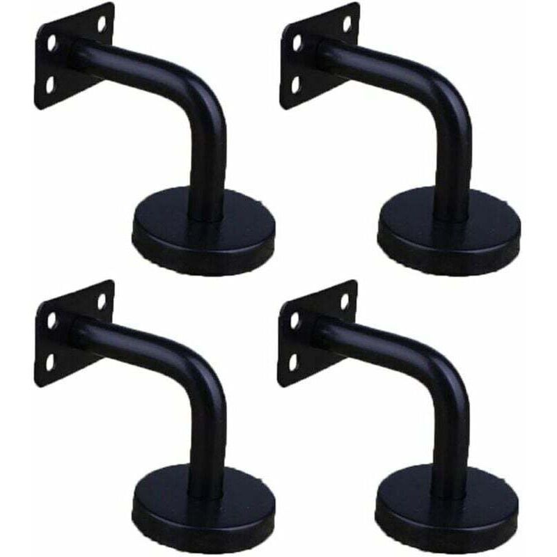 Set Mit 4 Edelstahl-wandhalterungen Für Handläufe Und Treppengeländer, 60 X 60 Mm Platte