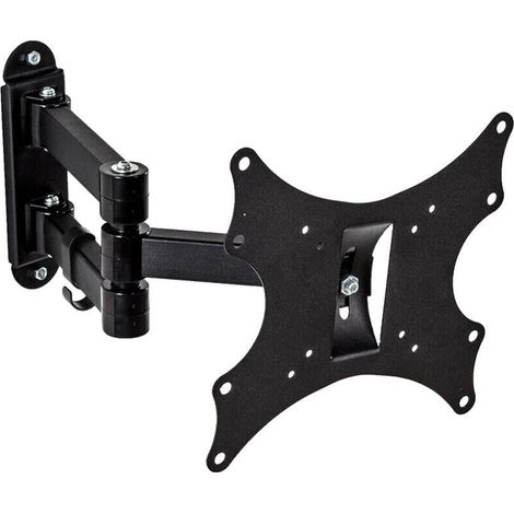 Schwenk- Und Neigbare Tv-wandhalterung Für 17- Bis 37-zoll-fernseher – Maximale Traglast 50 Kg – Vesa-kompatibel 75x75/100x100/200x200 – Stahl