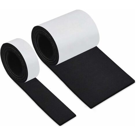 Selbstklebende Filzgleiter Für Möbel – 2 Rollen À 100 X 10 Cm Und 100 X 2 Cm – Hochdichter Filz, Kratzfest Und Geräuschdämmend – Bodenschutz