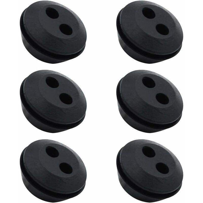Satz Mit 6 Kraftstofftankdichtungen Für Freischneider – Schwarzer Gummi – 20/24 Mm