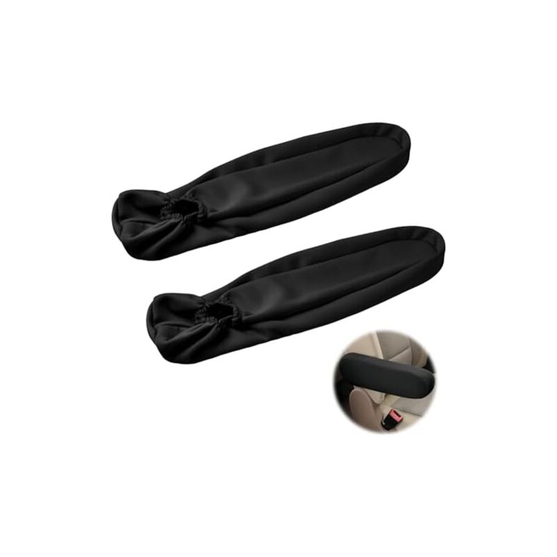 35 X 9 X 4 Cm, 2 Stück, Universelle Armlehnenbezüge Für Autos, Armlehnenbezug Für Vordersitze, Elastischer Armlehnen-schutz, Autozubehör (schwarz)
