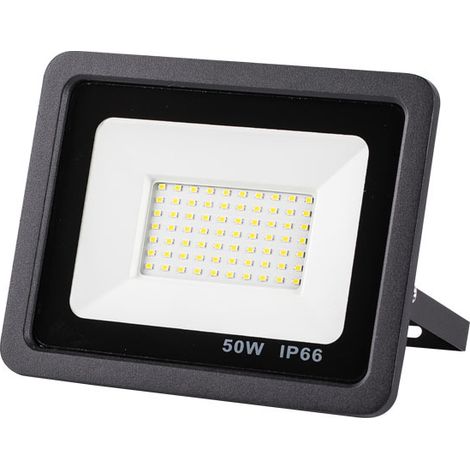 – 50-w-led-flutlicht, 5000 Lm, Kaltweiß (6500 K) – Schutzart Ip66 (wasserdicht) – 120° Abstrahlwinkel Für Außenbeleuchtung – Verstellbare Halterung